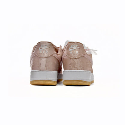 Nike Air Force 1 Low x CLOT Premium Rose Gold Silk Baskets Rose Or Mixte - 3