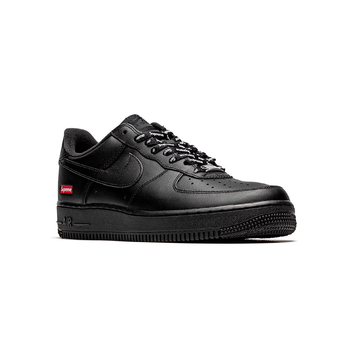Nike Air Force 1 Low x Supreme Black, Baskets Basses Unisexe Cuir – photo 2