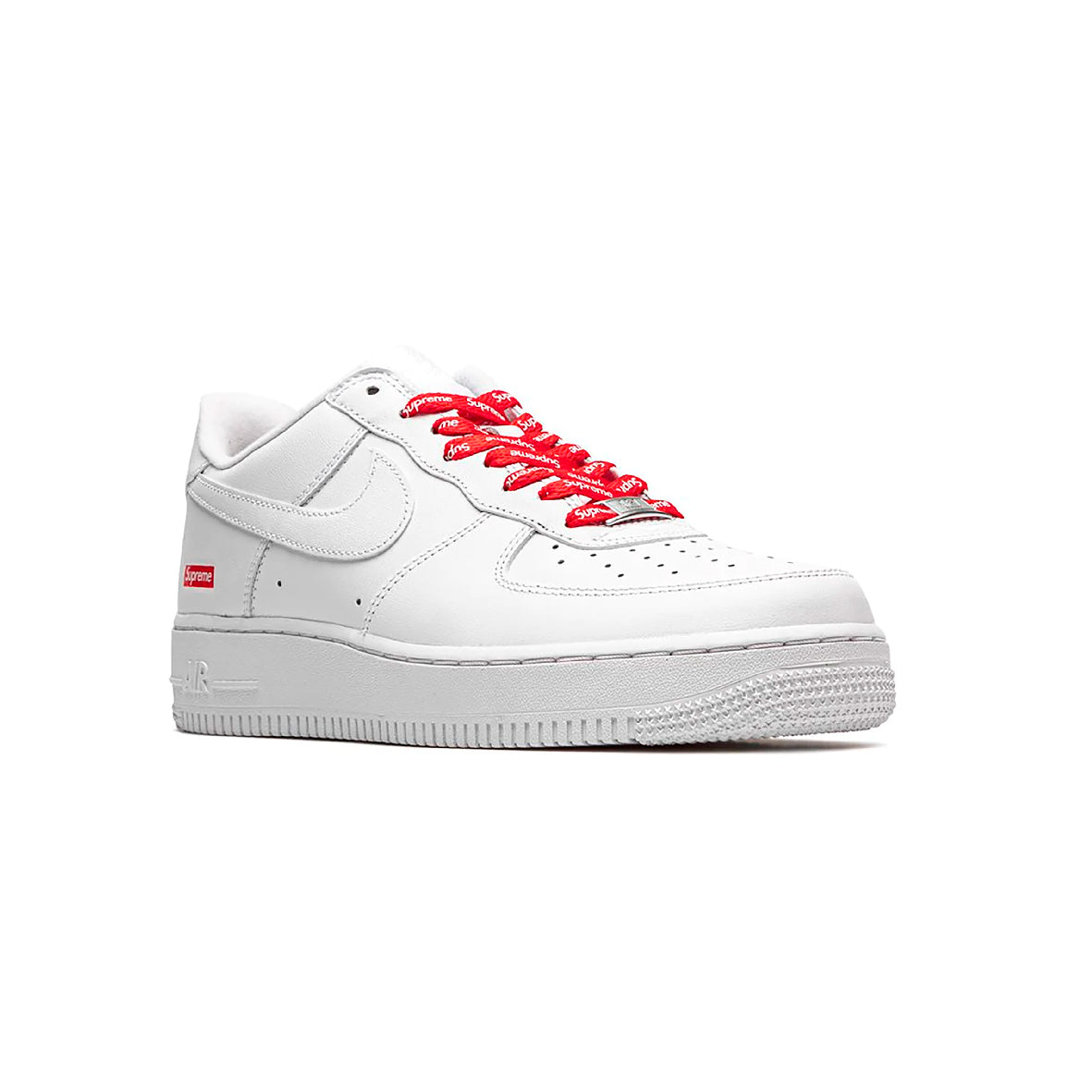 Nike Air Force 1 Low x Supreme White, Baskets Basses Unisexe Cuir – photo 2