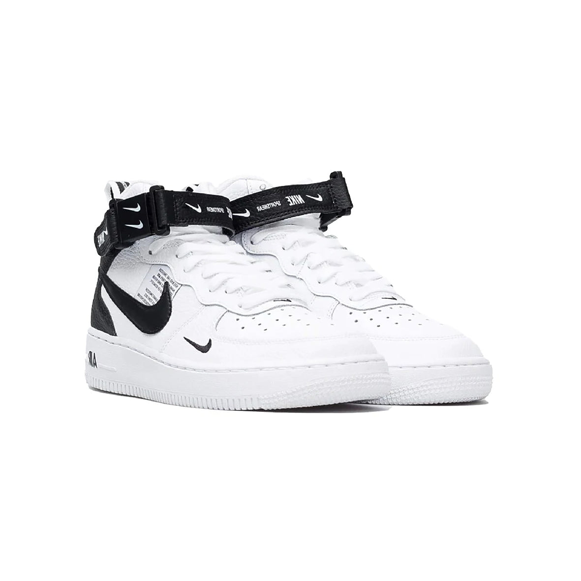 Nike Air Force 1 Mid '07 LV8 Black White, Baskets Montantes Unisexe Cuir – photo 2