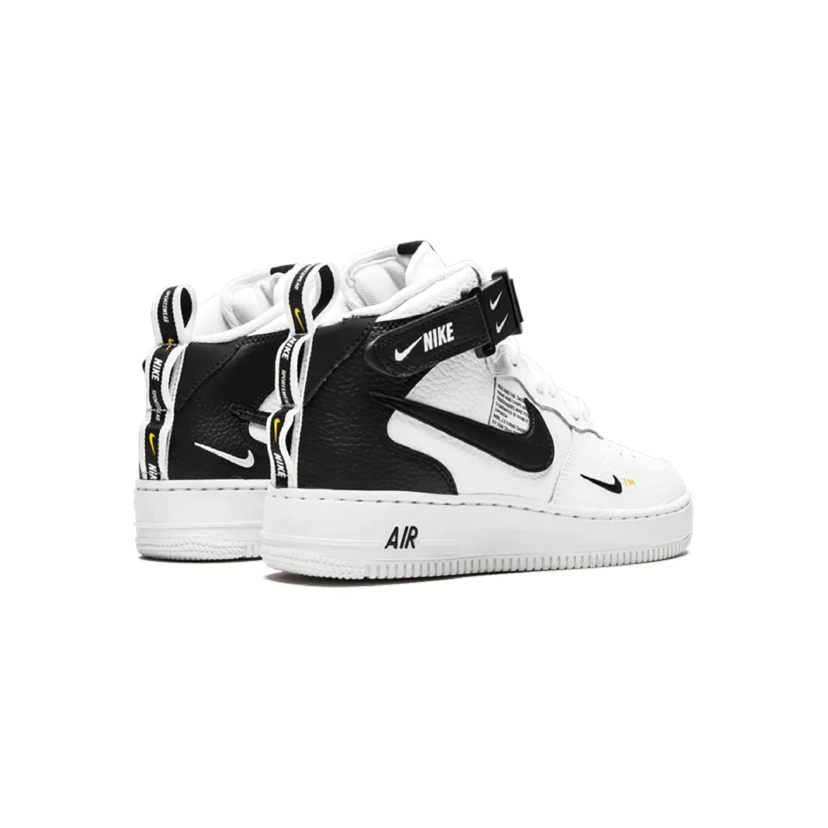 Nike Air Force 1 Mid '07 LV8 Black White, Baskets Montantes Unisexe Cuir – photo 3