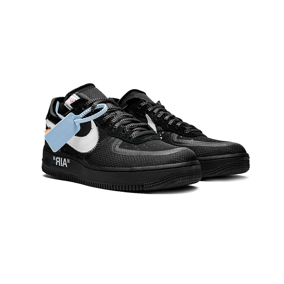 Nike Air Force 1 Low X Off-White Black, Baskets Basses Unisexe Daim – photo 2