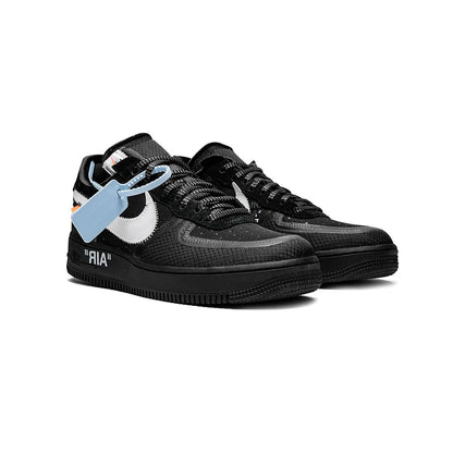 Nike Air Force 1 Low X Off-White Black, Baskets Basses Unisexe Daim – photo 2