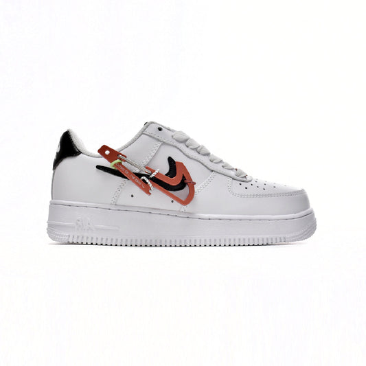 Nike Air Force 1 Low Carabiner Swoosh Baskets Noir Blanc Homme Femme - 1