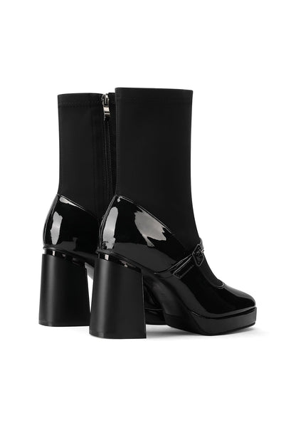 Bottines Femme Pia – détail de la tige
