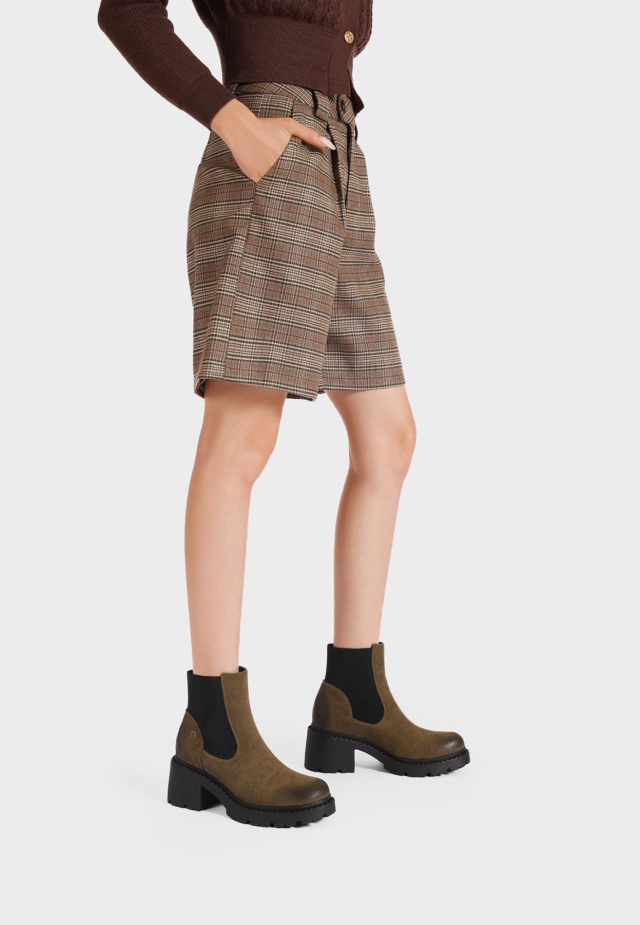 Bottines Chelsea Femme Rosine – détail de la matière