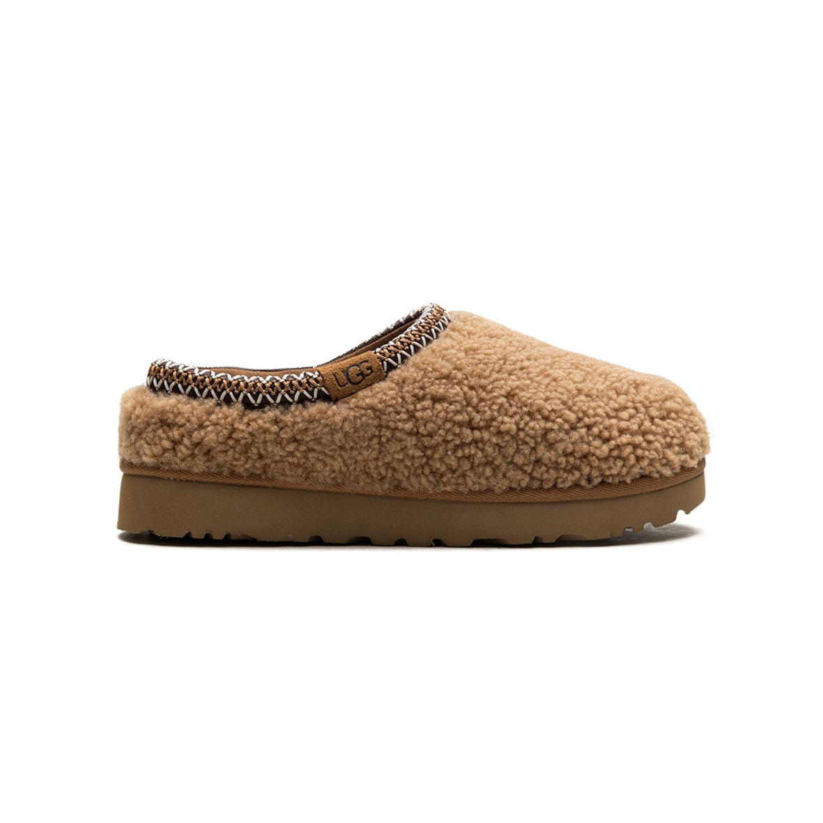 UGG Tasman Maxi Curly Chestnut Chaussons Camel Femme - 1
