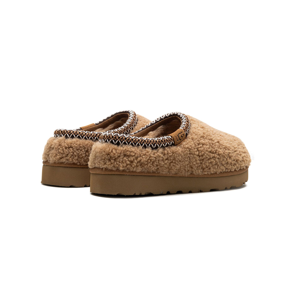 UGG Tasman Maxi Curly Chestnut Chaussons Camel Femme - 3