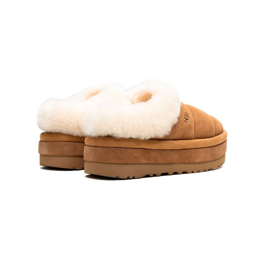 UGG Tazzlita Chestnut chaussons femme en daim et peau de mouton marron chestnut, vue de face