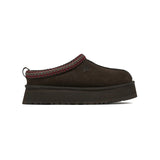 UGG Tazz Dusted Cocoa – Sabots Plateforme Femme en Daim et Peau de Mouton