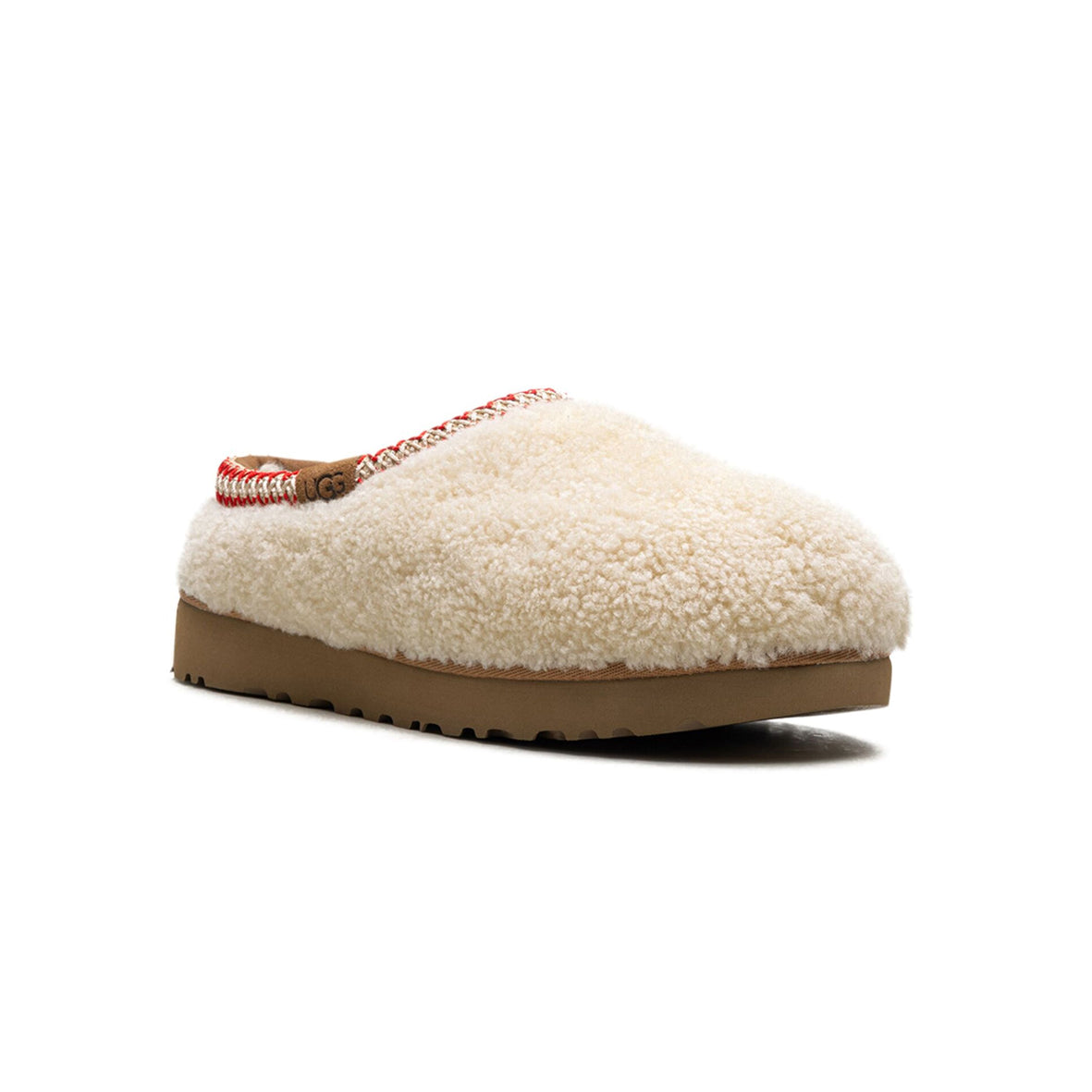 UGG Tasman Maxi Curly Natural Chaussons Blanc Beige Femme - 2