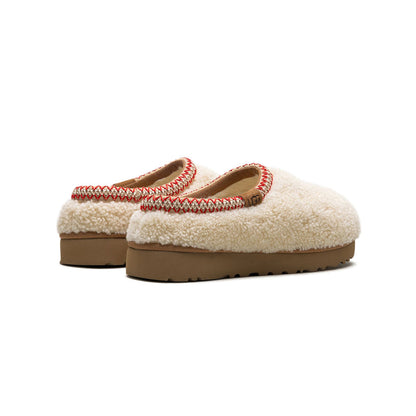 UGG Tasman Maxi Curly Natural Chaussons Blanc Beige Femme - 3