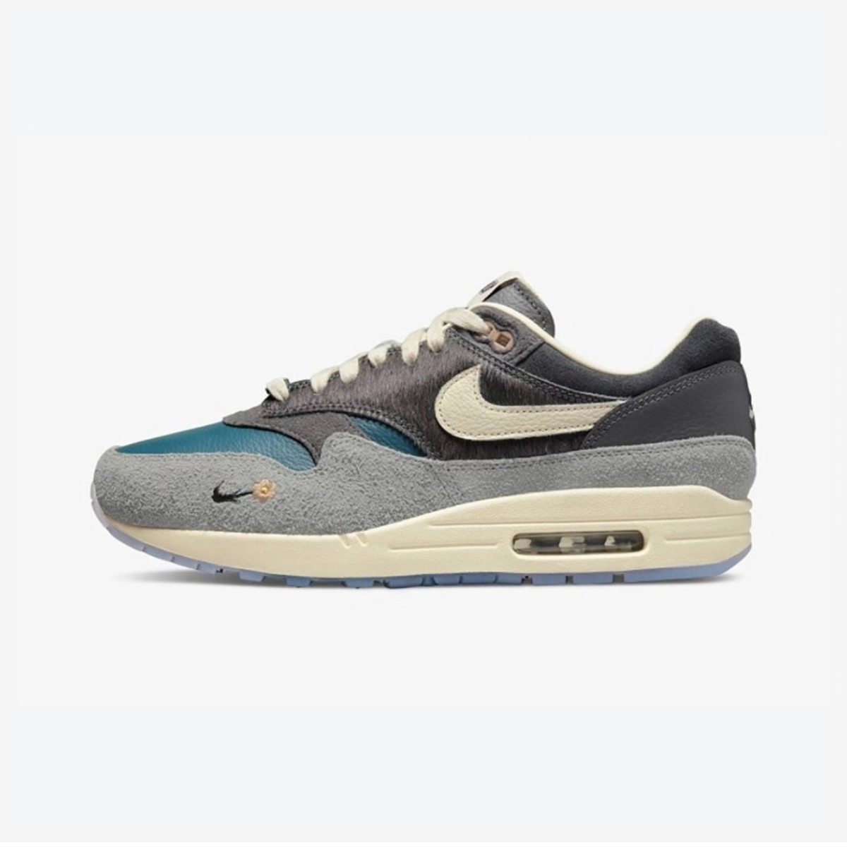 Nike Air Max 1 x Kasina Won-Ang Grey Baskets Gris Bleu Homme Femme - 1