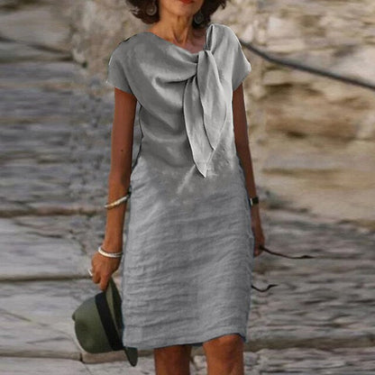 Robe Midi Femme en lin, coupe confortable – Menvelo