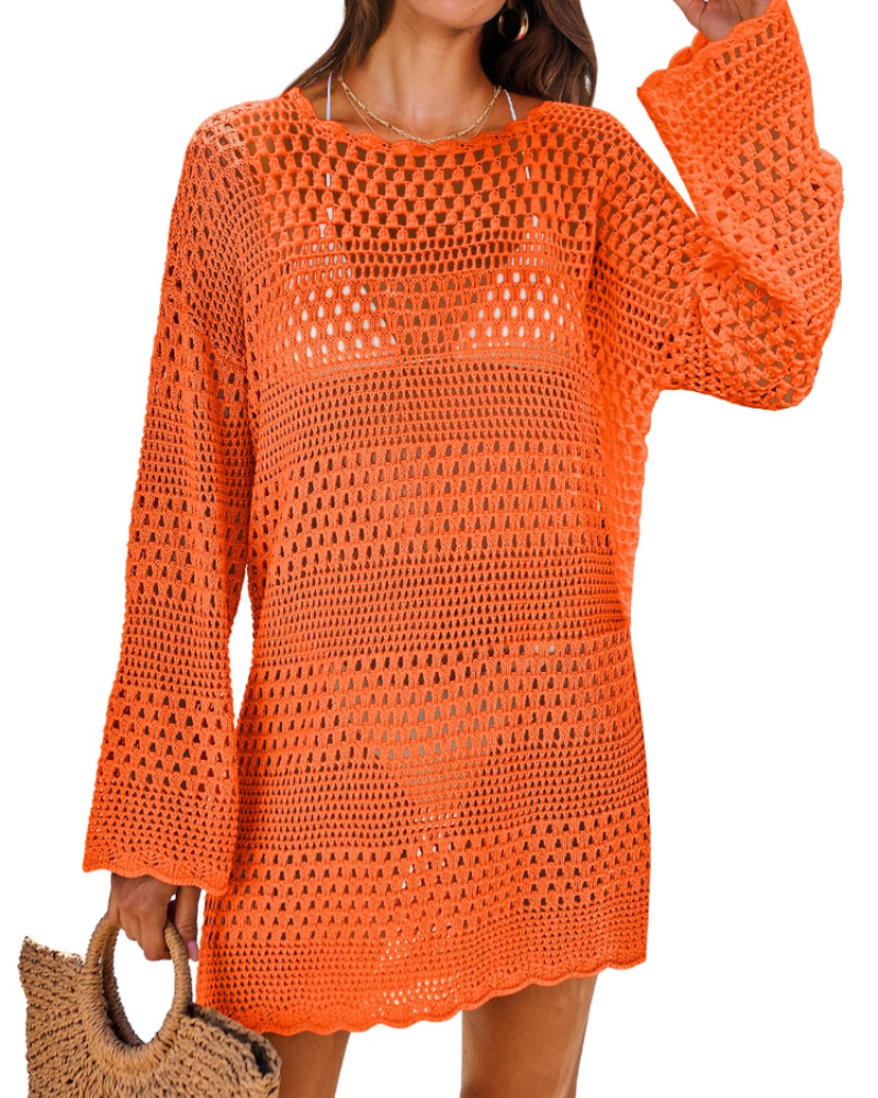 Robe Pull Femme en maille, manches longues, coupe confortable – Menvelo