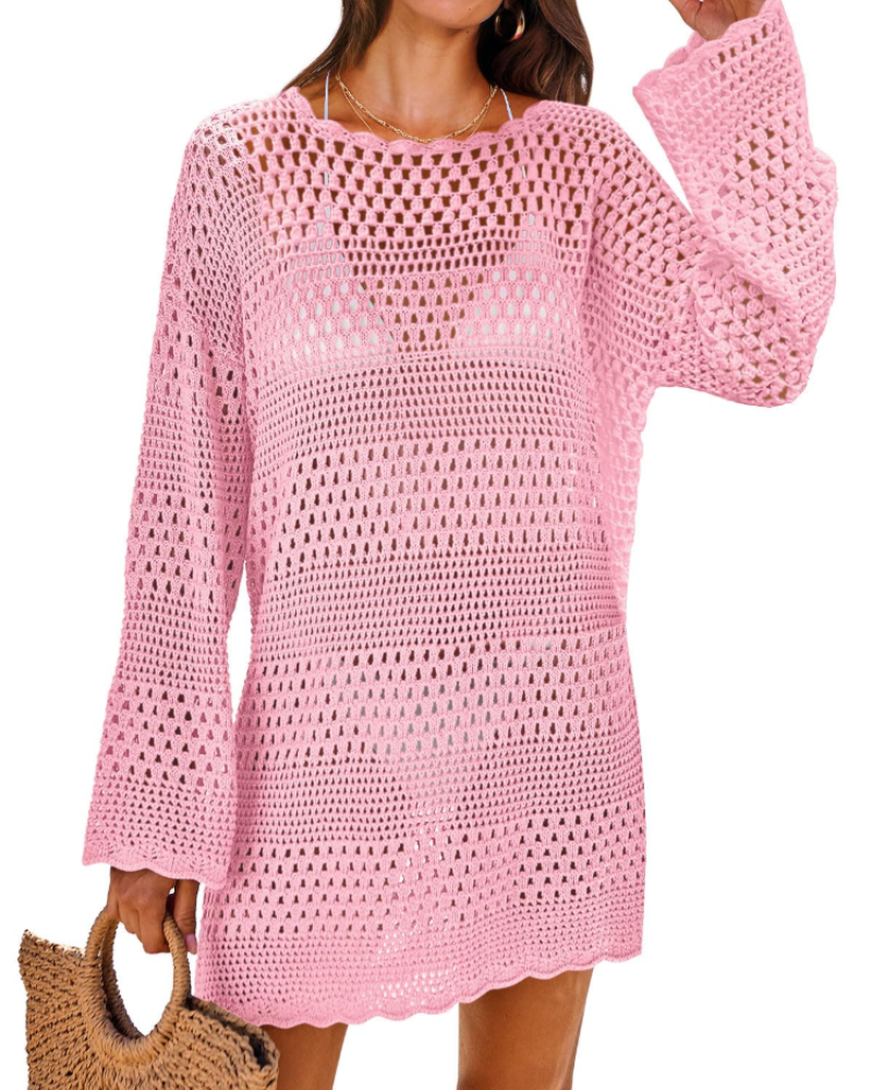 Robe Pull Femme en maille, manches longues, coupe confortable – Menvelo