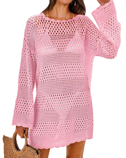 Robe Pull Femme en maille, manches longues, coupe confortable – Menvelo