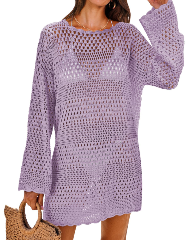 Robe Pull Femme en maille, manches longues, coupe confortable – Menvelo