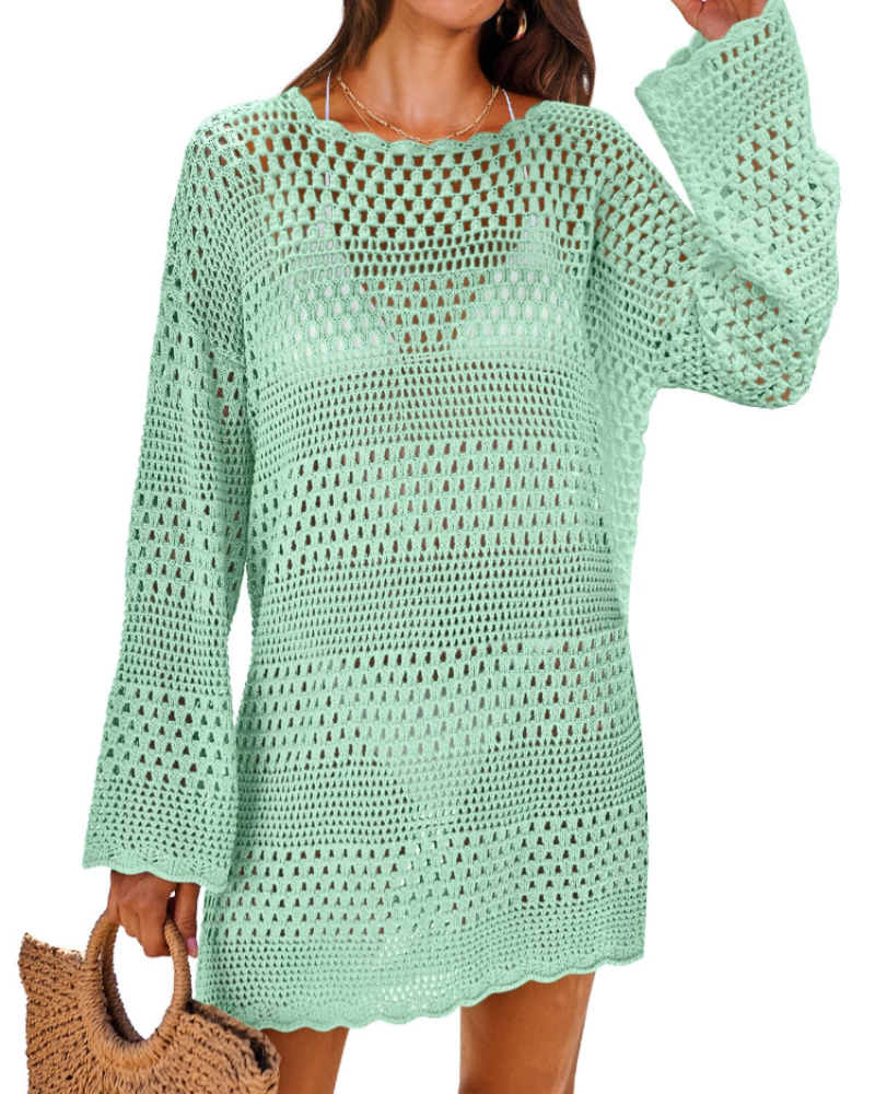 Robe Pull Femme en maille, manches longues, coupe confortable – Menvelo