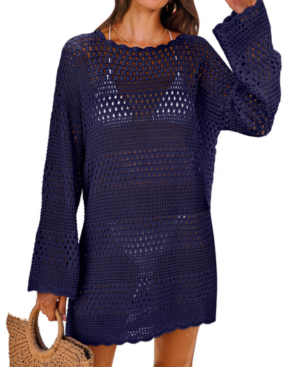 Robe Pull Femme en maille, manches longues, coupe confortable – Menvelo