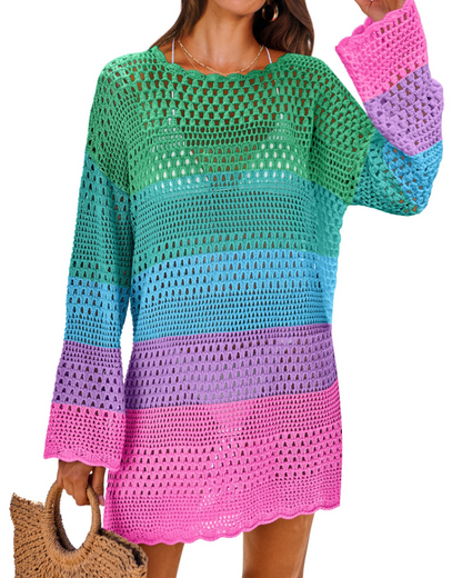 Robe Pull Femme en maille, manches longues, coupe confortable – Menvelo