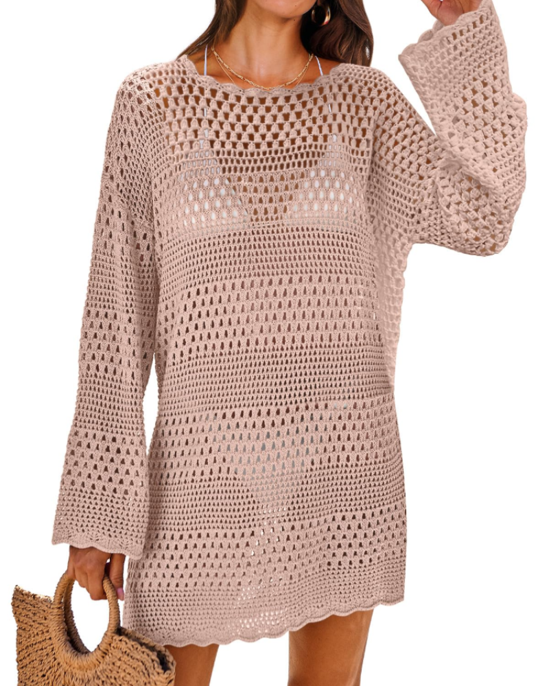 Robe Pull Femme en maille, manches longues, coupe confortable – Menvelo