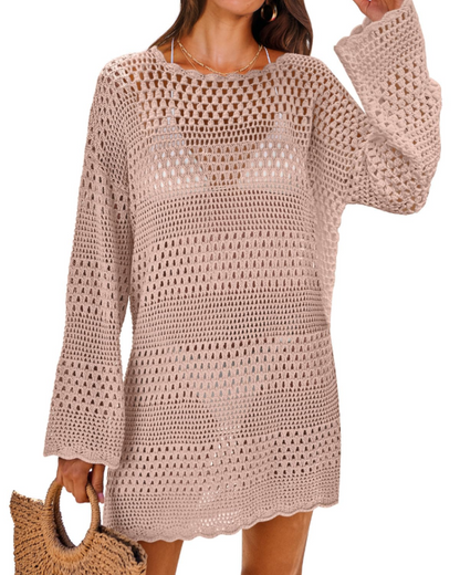 Robe Pull Femme en maille, manches longues, coupe confortable – Menvelo
