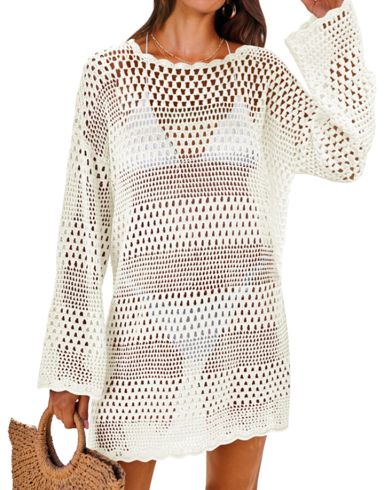 Robe Pull Femme en maille, manches longues, coupe confortable – Menvelo