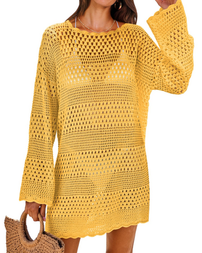 Robe Pull Femme en maille, manches longues, coupe confortable – Menvelo