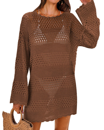 Robe Pull Femme en maille, manches longues, coupe confortable – Menvelo
