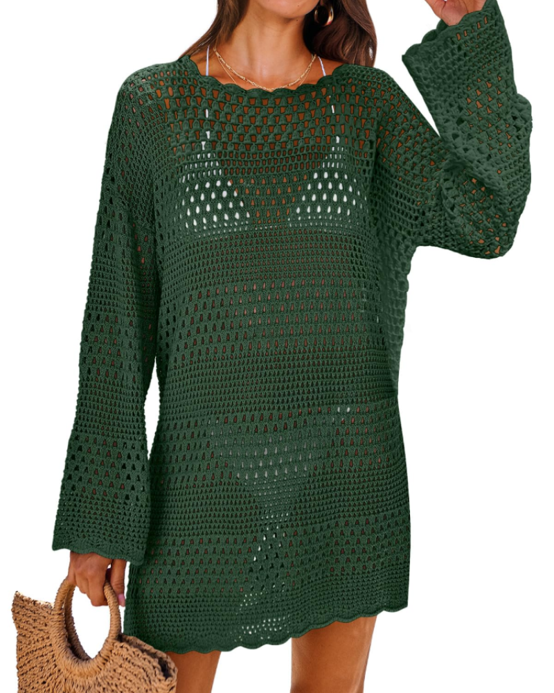 Robe Pull Femme en maille, manches longues, coupe confortable – Menvelo