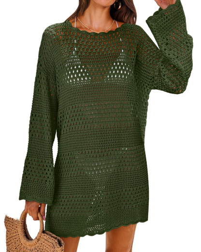 Robe Pull Femme en maille, manches longues, coupe confortable – Menvelo