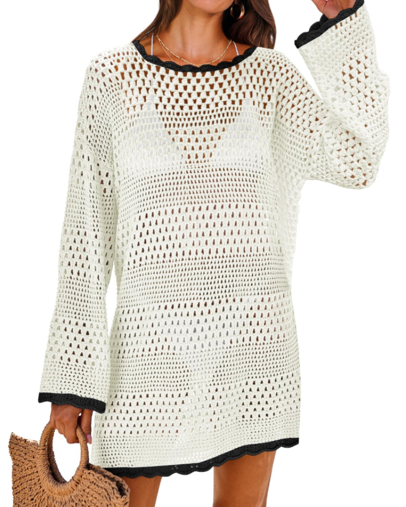 Robe Pull Femme en maille, manches longues, coupe confortable – Menvelo