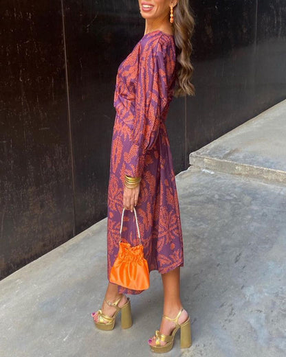 Violet | Robe longue trapèze pour femmes, invitée de mariage
