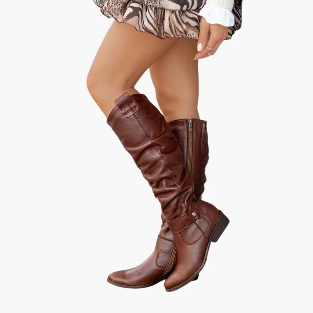 Bottes Cavalières Femme Victoire Hautes Plissées