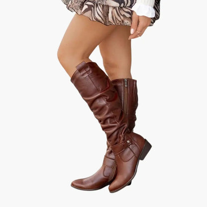 Bottes Cavalières Femme Victoire Hautes Plissées