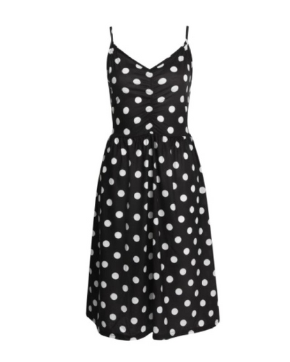 Robe Midi Femme en tissu léger, sans manches, coupe fluide – Menvelo