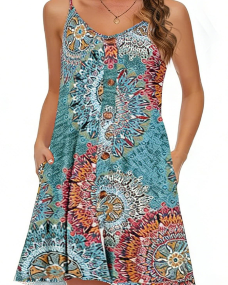 Robe Mini Femme en tissu léger, col V, coupe confortable – Menvelo