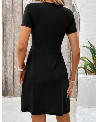 Robe Pull Femme en tricot torsadé, col V, coupe confortable – Menvelo