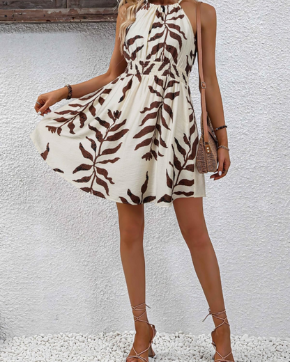 Robe Mini Femme en tissu léger, avec poches, coupe fluide – Menvelo