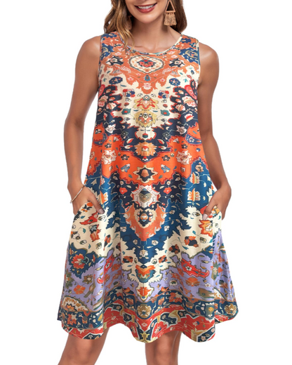 Ruby Robe Été Femme – Coupe A-Line Poches & Tissu Extensible