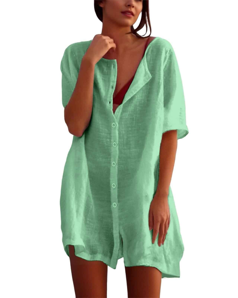 Robe Midi Femme en tissu léger, coupe fluide – Menvelo