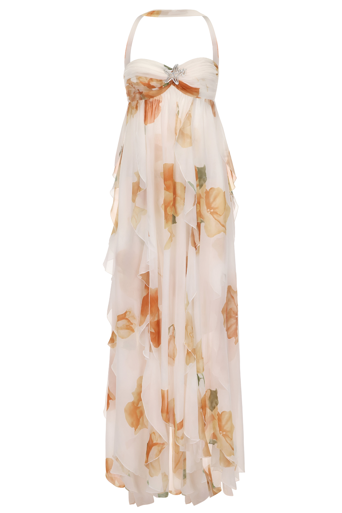 Robe longue élégante dos nu pour femme
