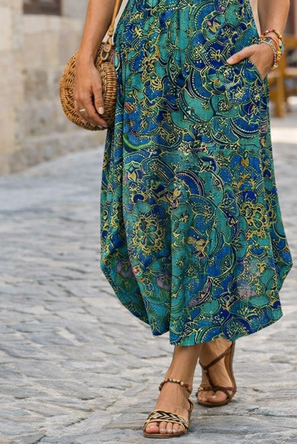 Robe maxi ethnique pour femme