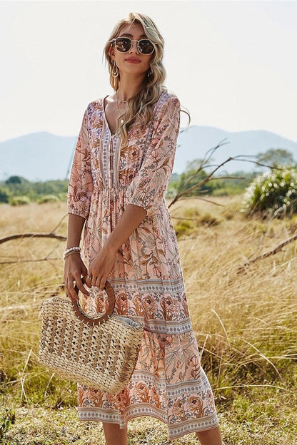 Robe maxi femme pour le printemps