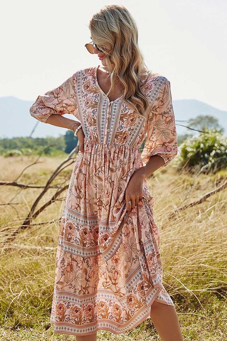 Robe maxi femme pour le printemps