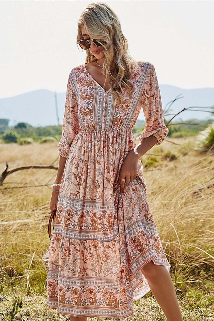 Robe maxi femme pour le printemps