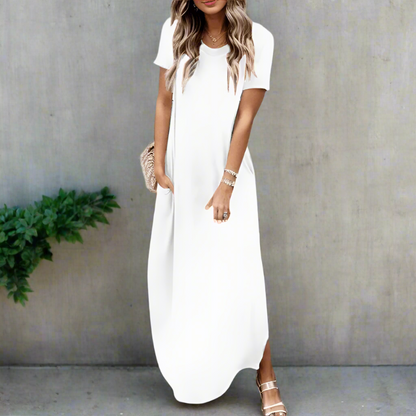 Robe maxi femme style t-shirt