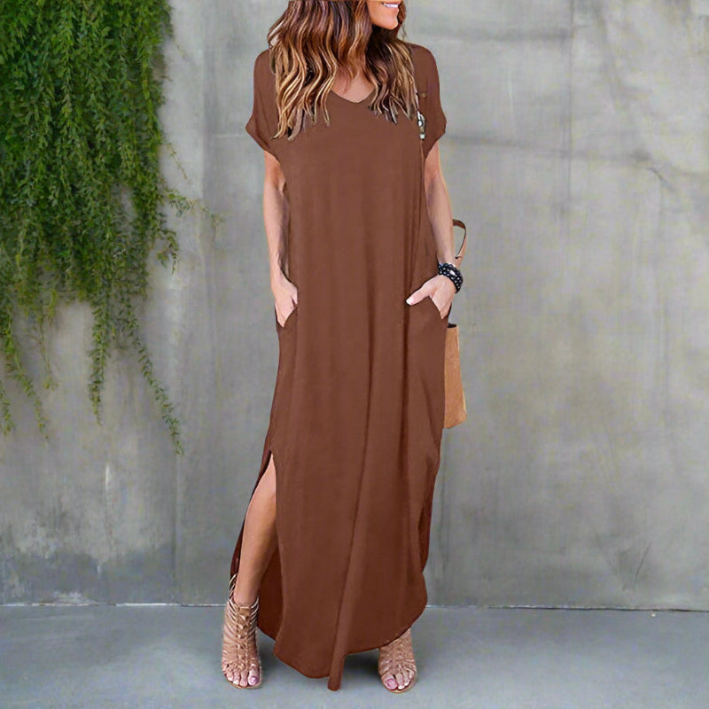 Robe maxi femme style t-shirt