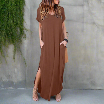 Robe maxi femme style t-shirt